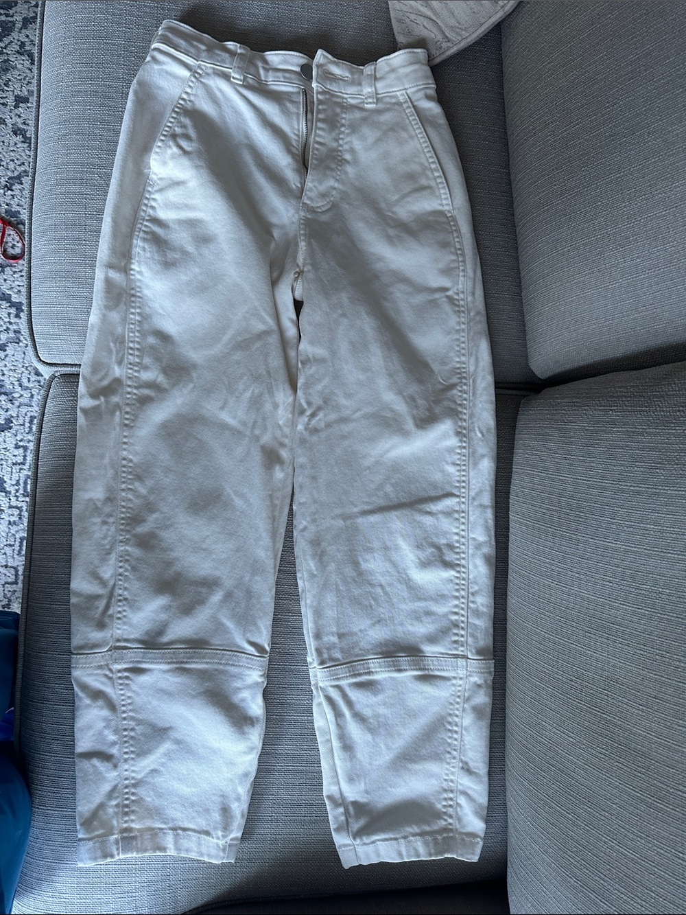 Everlane the utility Jean in cream size 00